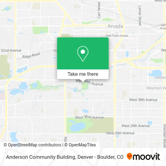 Anderson Community Building map