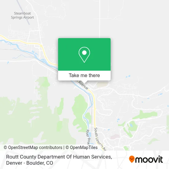 Routt County Department Of Human Services map