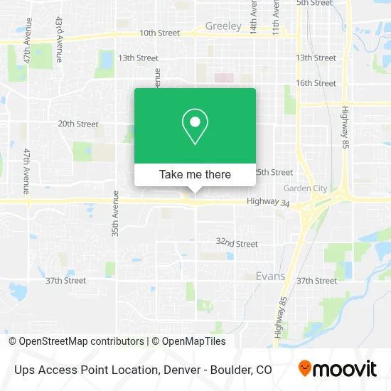 Ups Access Point Location map