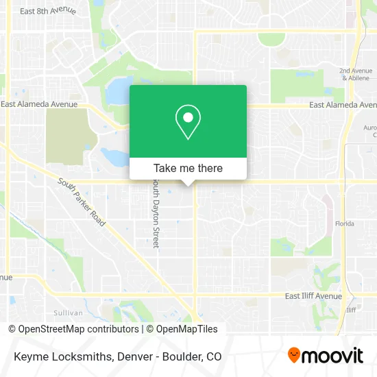 Keyme Locksmiths map