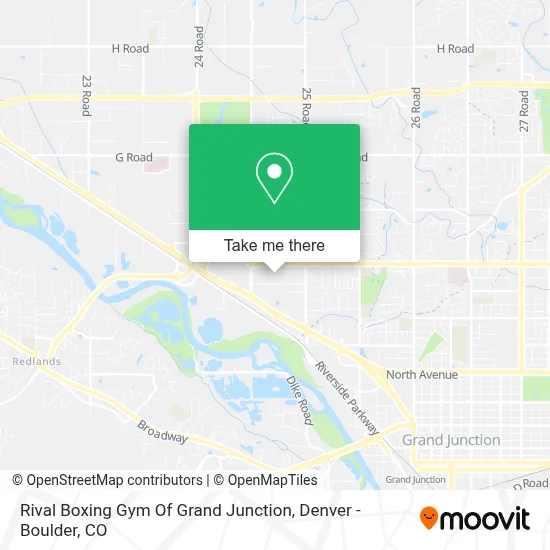 Rival Boxing Gym Of Grand Junction map