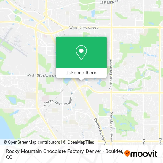 Rocky Mountain Chocolate Factory map
