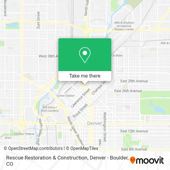 Rescue Restoration & Construction map