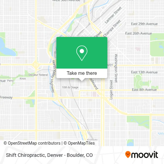 Shift Chiropractic map