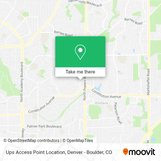 Ups Access Point Location map