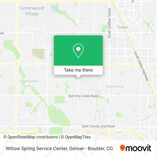 Willow Spring Service Center map