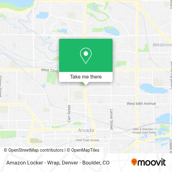 Amazon Locker - Wrap map