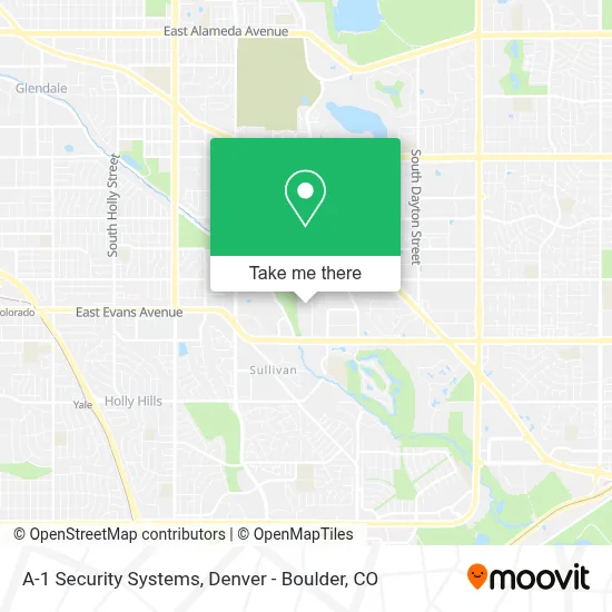 A-1 Security Systems map
