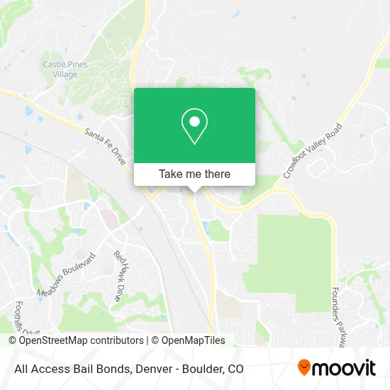 All Access Bail Bonds map