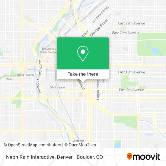 Neon Rain Interactive map
