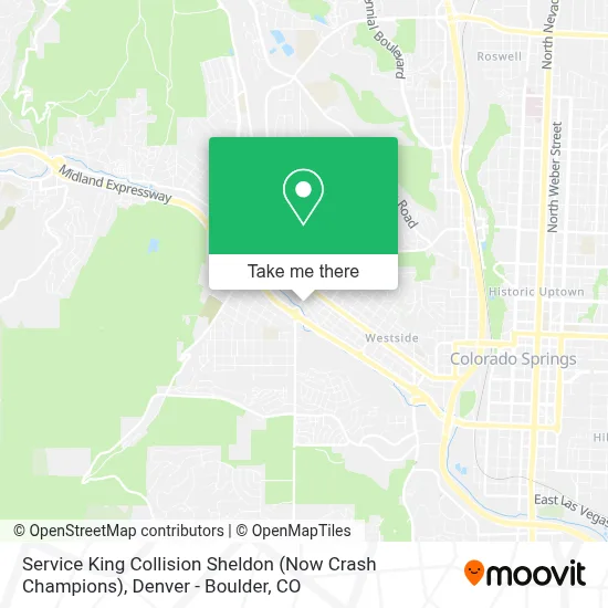 Service King Collision Sheldon (Now Crash Champions) map