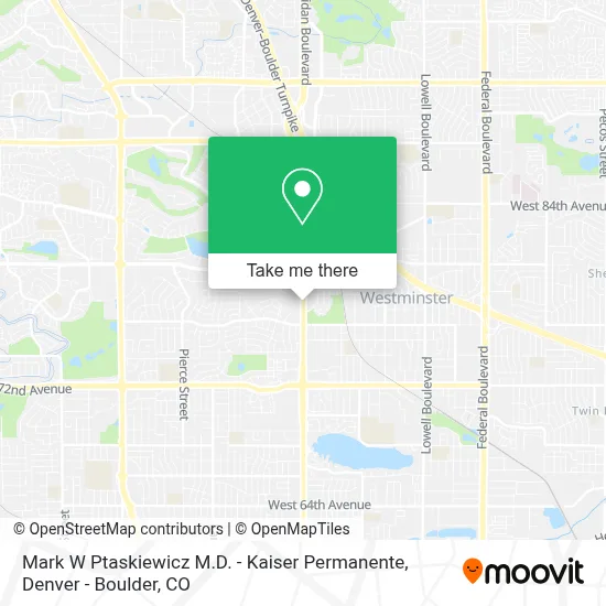 Mark W Ptaskiewicz M.D. - Kaiser Permanente map