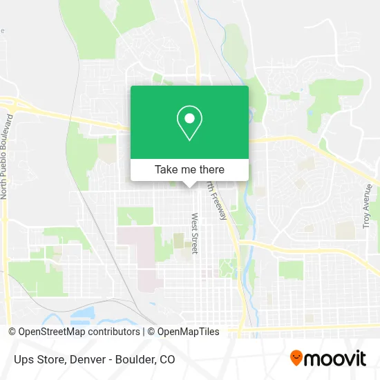 Ups Store map