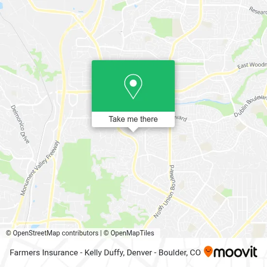 Farmers Insurance - Kelly Duffy map