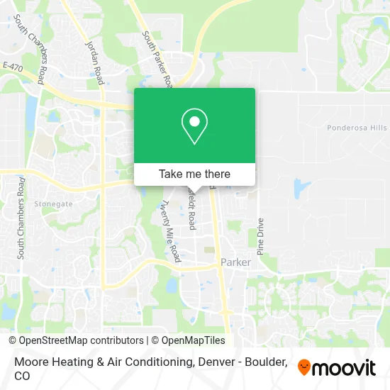 Moore Heating & Air Conditioning map