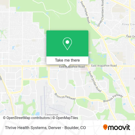 Thrive Health Systems map