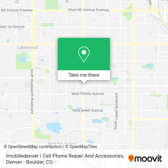 Imobiledenver | Cell Phone Repair And Accessories map