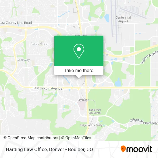 Harding Law Office map