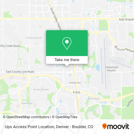 Ups Access Point Location map