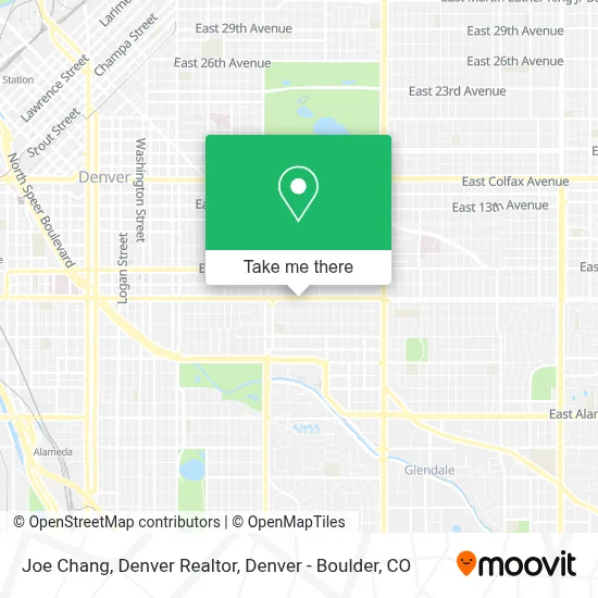 Joe Chang, Denver Realtor map