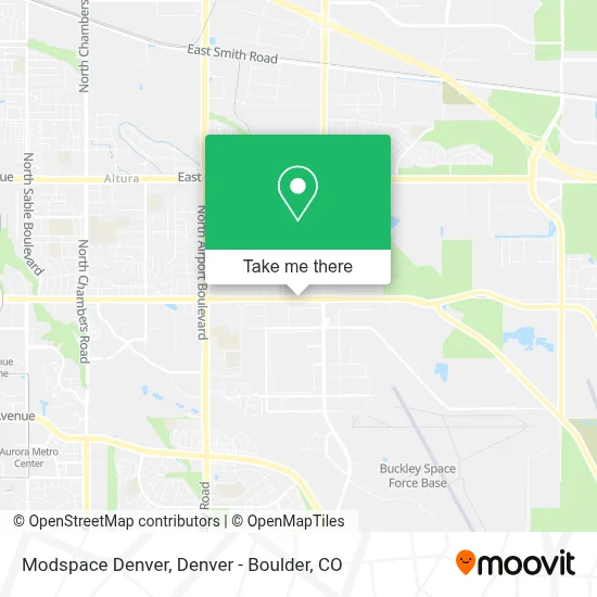 Modspace Denver map