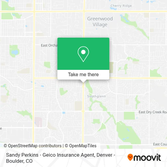 Sandy Perkins - Geico Insurance Agent map