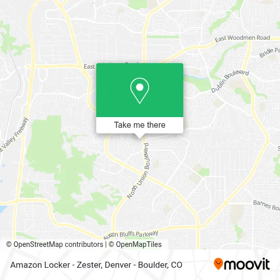 Amazon Locker - Zester map