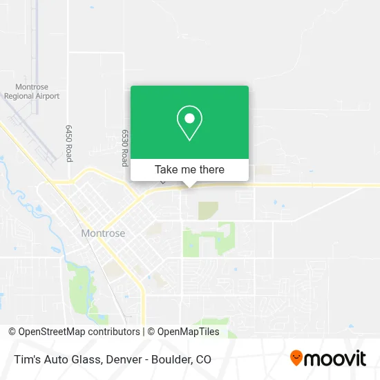 Tim's Auto Glass map