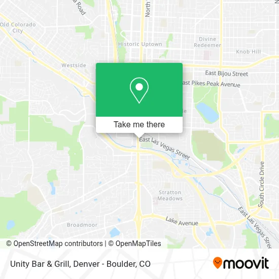 Unity Bar & Grill map