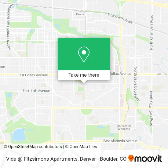 Vida @ Fitzsimons Apartments map