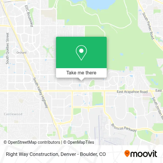 Right Way Construction map