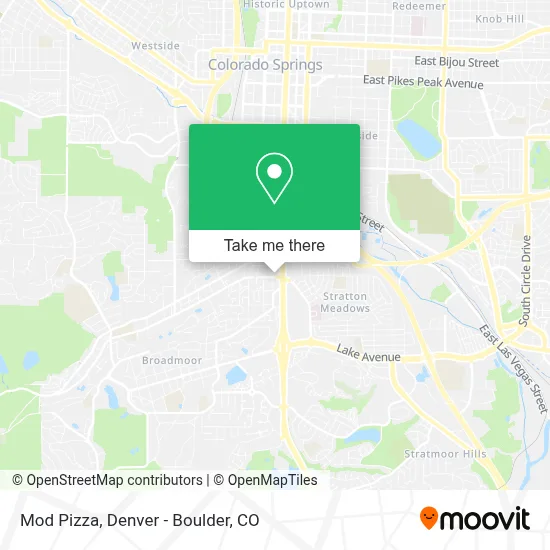 Mod Pizza map