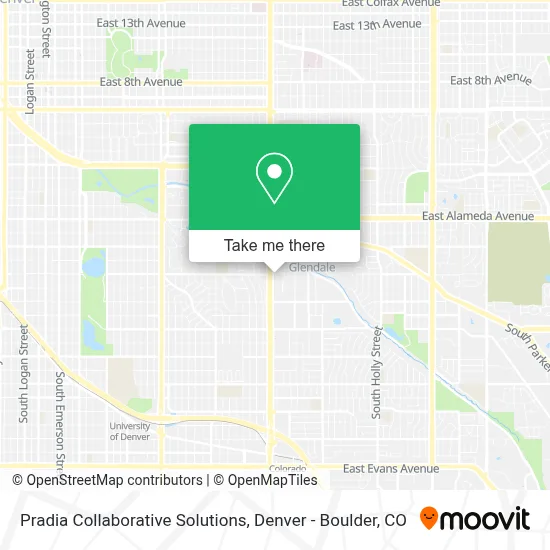 Pradia Collaborative Solutions map