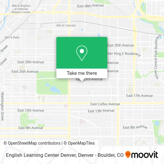 English Learning Center Denver map