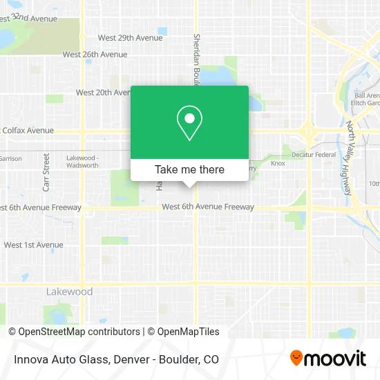 Innova Auto Glass map