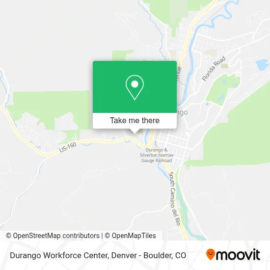 Durango Workforce Center map