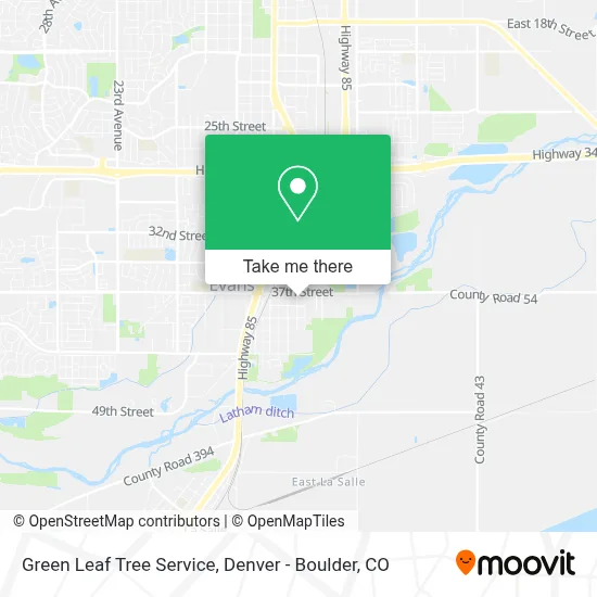 Green Leaf Tree Service map
