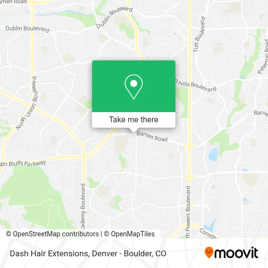 Dash Hair Extensions map