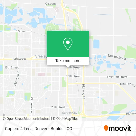 Copiers 4 Less map