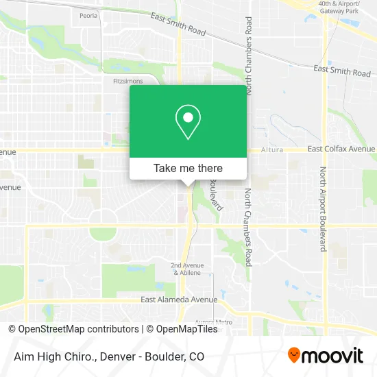 Aim High Chiro. map