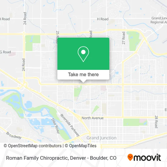 Roman Family Chiropractic map