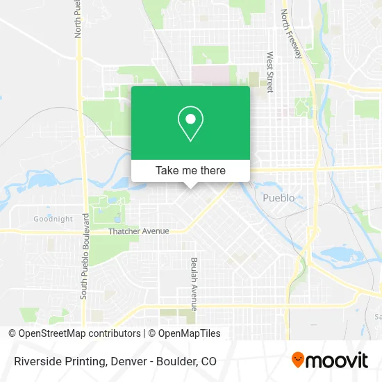 Riverside Printing map