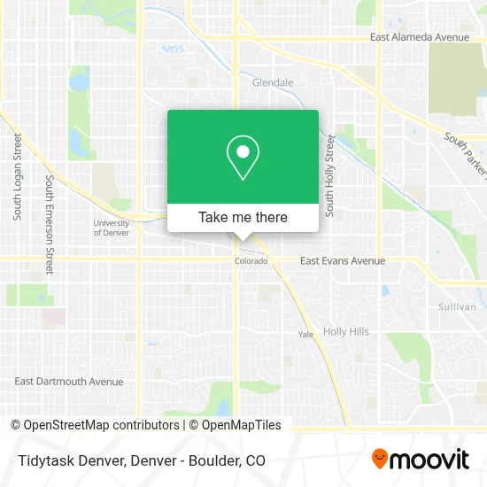 Tidytask Denver map