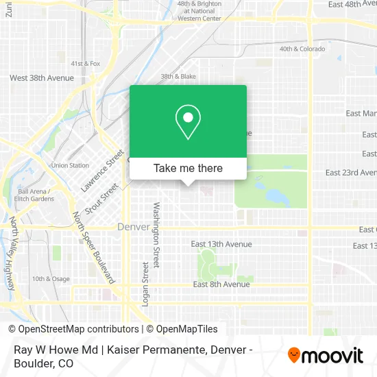 Ray W Howe Md | Kaiser Permanente map