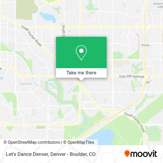Let's Dance Denver map