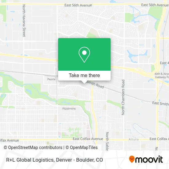 R+L Global Logistics map