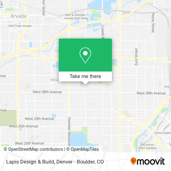 Lapis Design & Build map