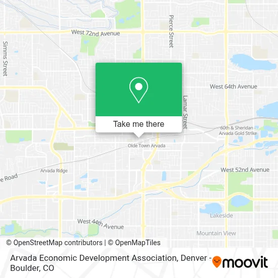 Arvada Economic Development Association map