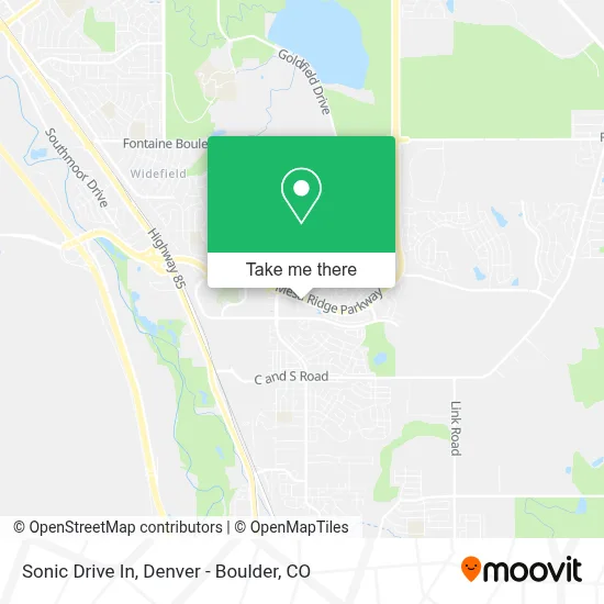 Sonic Drive In map