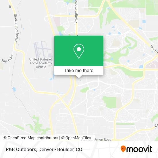 R&B Outdoors map